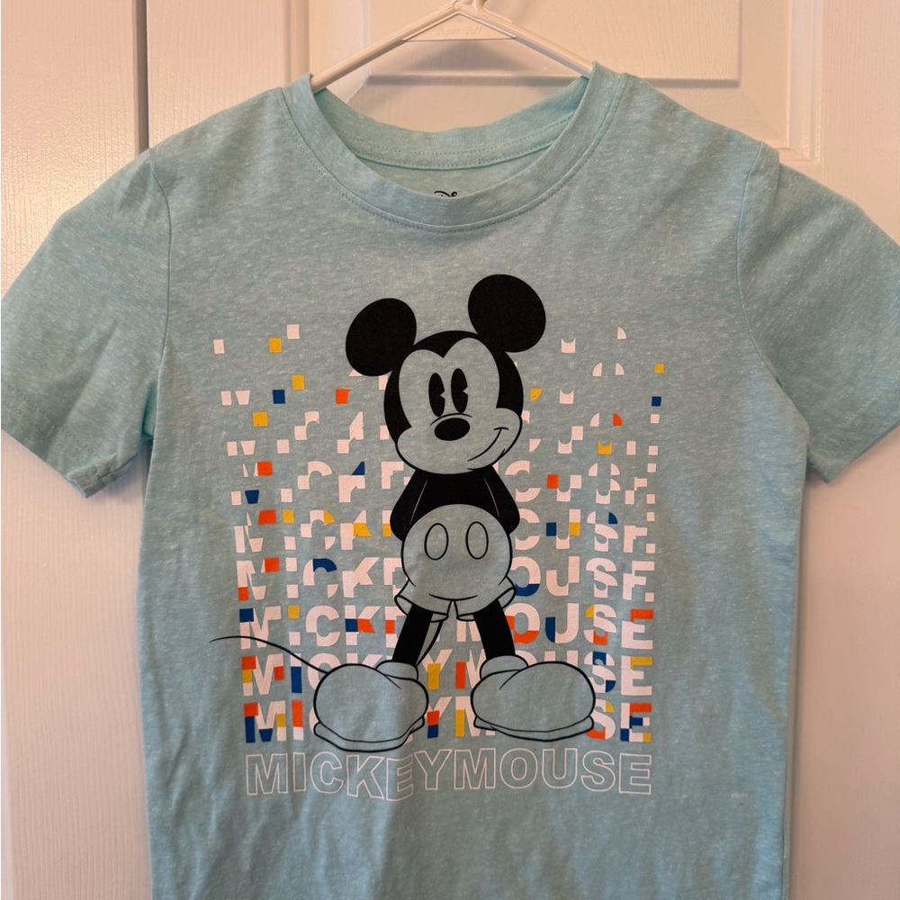 Disney Blue Mickey Mouse Short Sleeve Tee